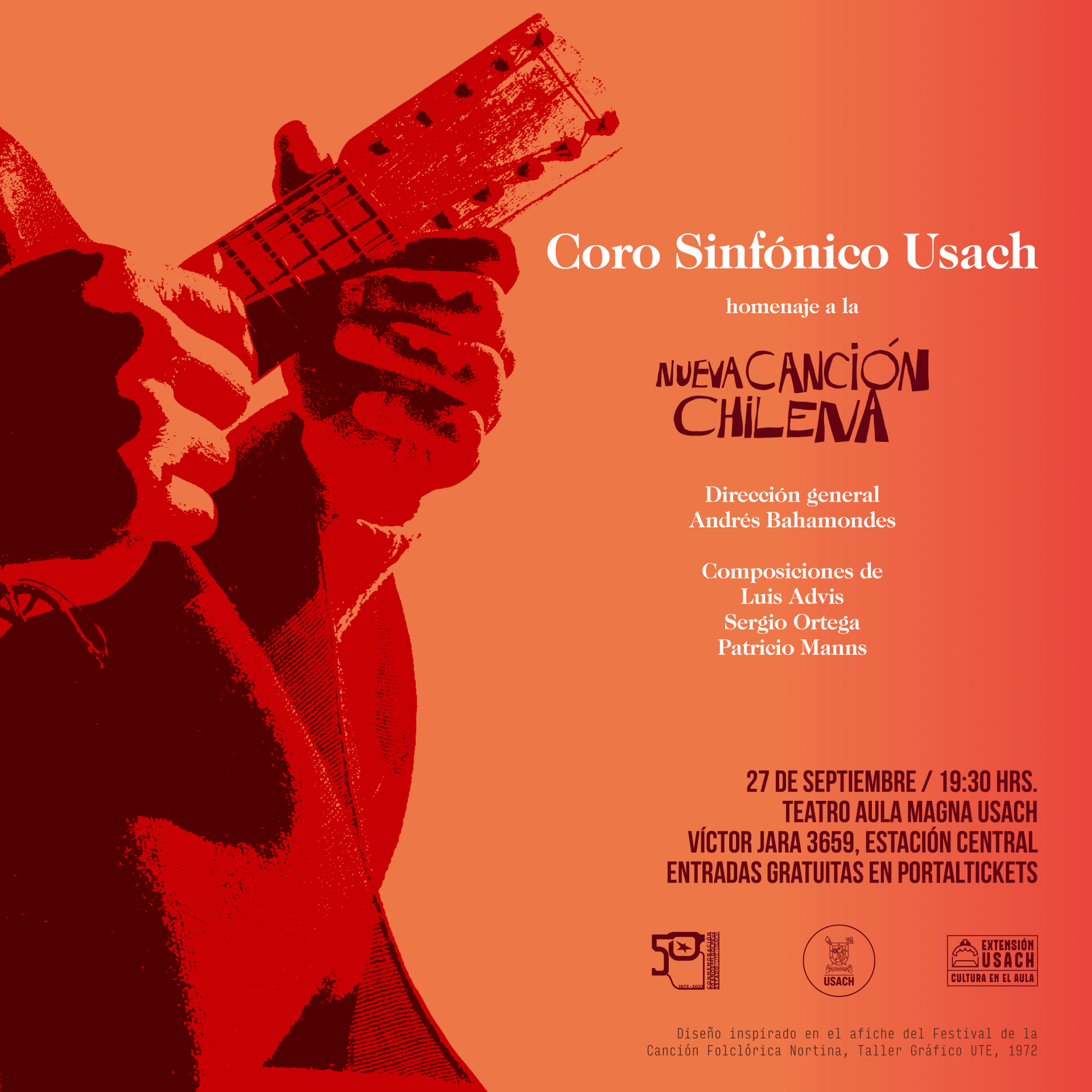 Coro Sinfónico Usach presenta homenaje a la Nueva Canción Chilena