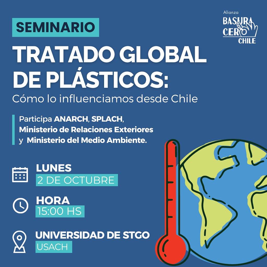 Seminario "Tratado global de plásticos: Cómo lo influenciamos desde Chile"