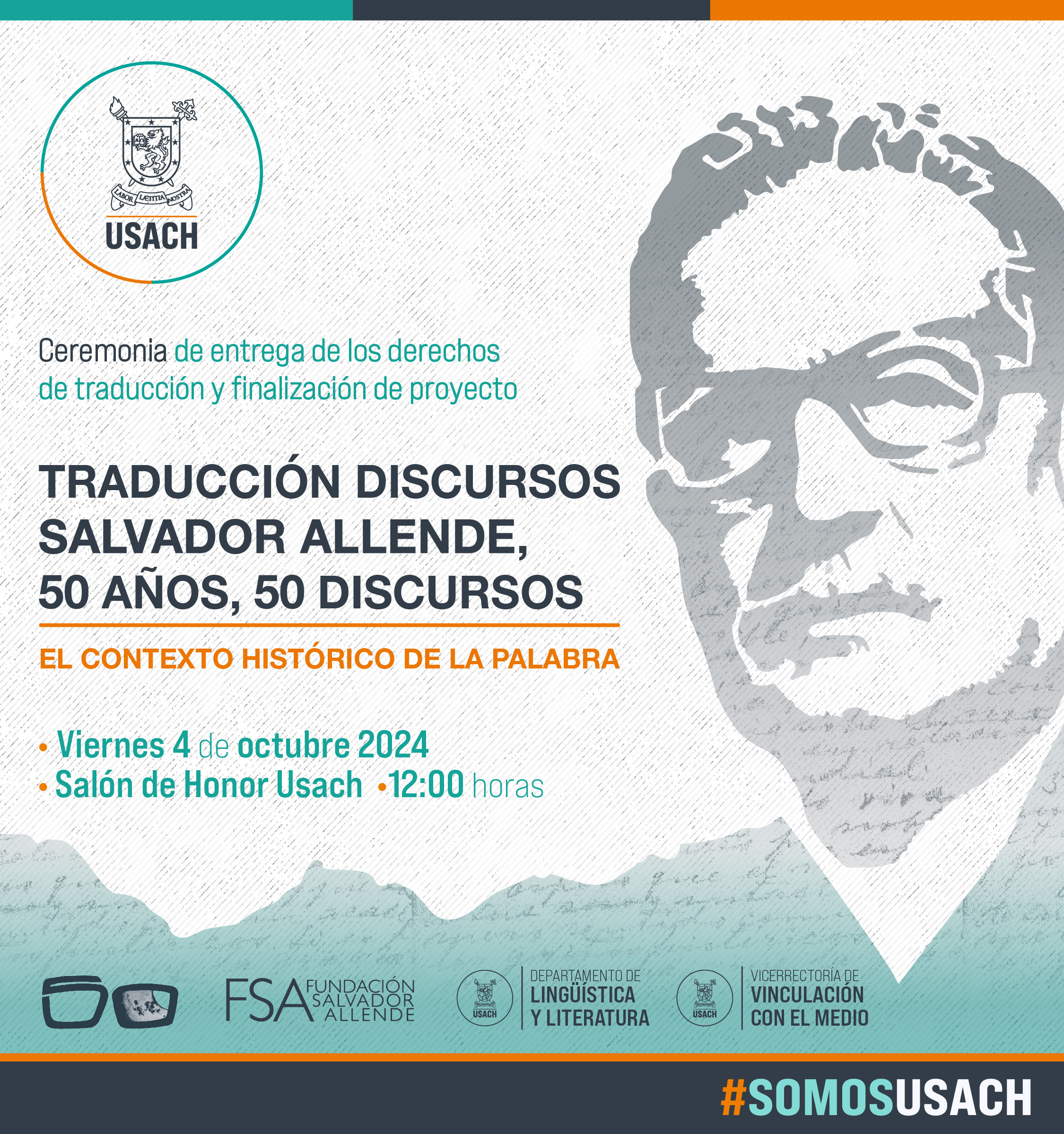 Ceremonia de cierre del proyecto "Salvador Allende: 50 años, 50 discursos"