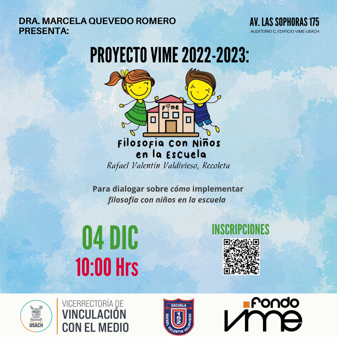 Cierre del proyecto Fondo VIME "Filosofía con niños en la escuela"