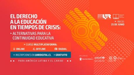 Organismos internacionales convocan a curso multiplataforma para garantizar el derecho a la educación en contextos de crisis