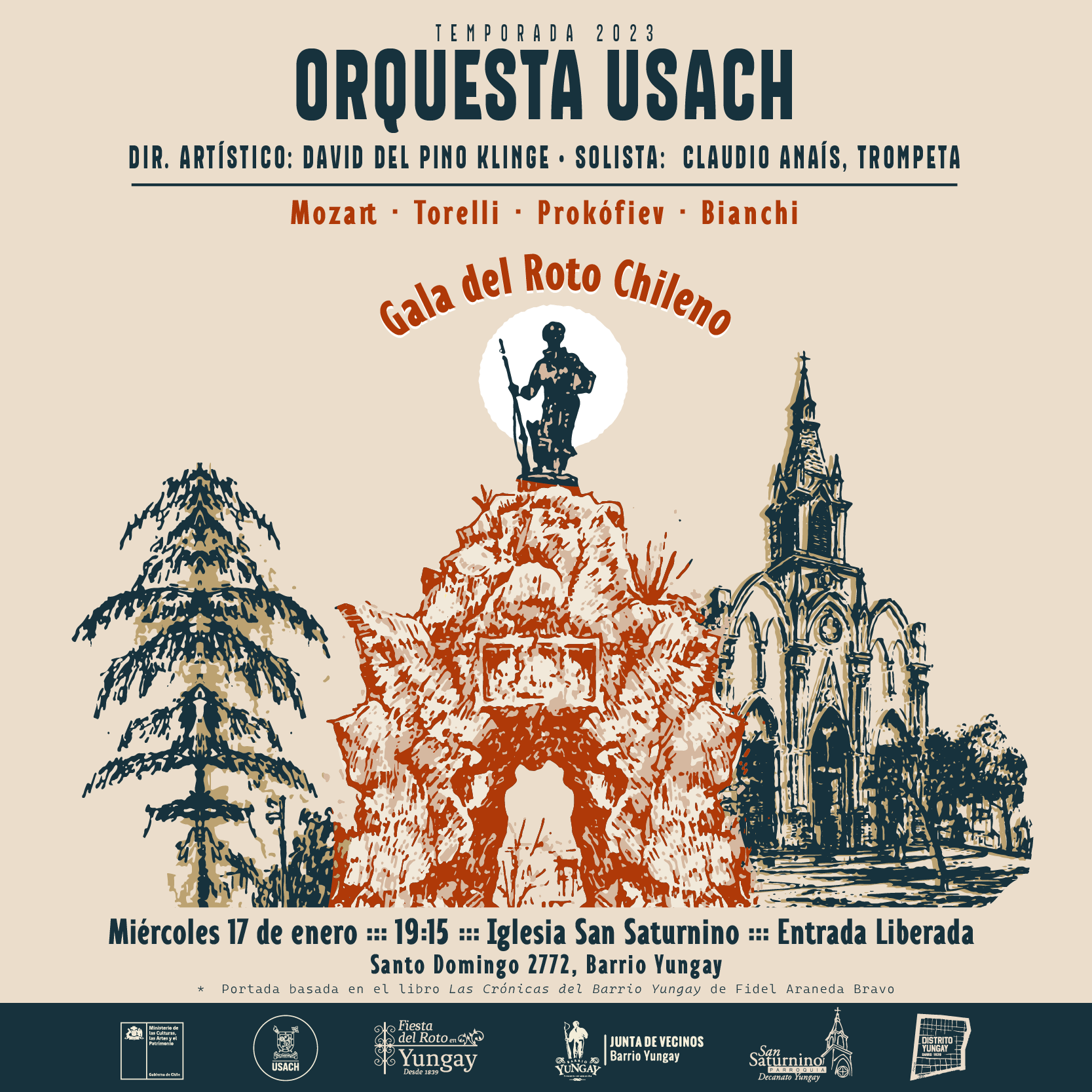Orquesta Usach en la Gala del Roto Chileno del Barrio Yungay