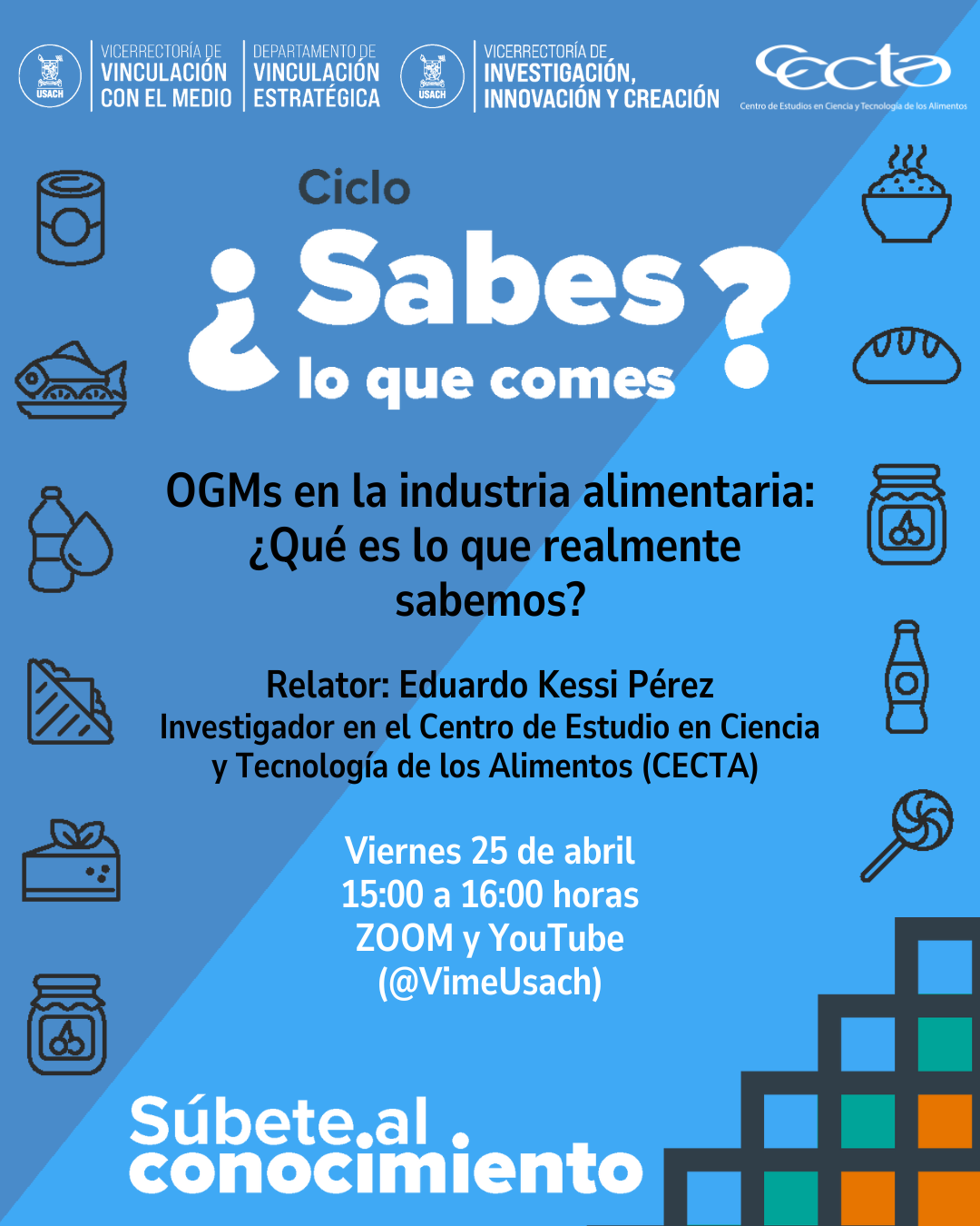 Charla "¿Sabes lo que comes?: OGMs en la industria alimentaria"