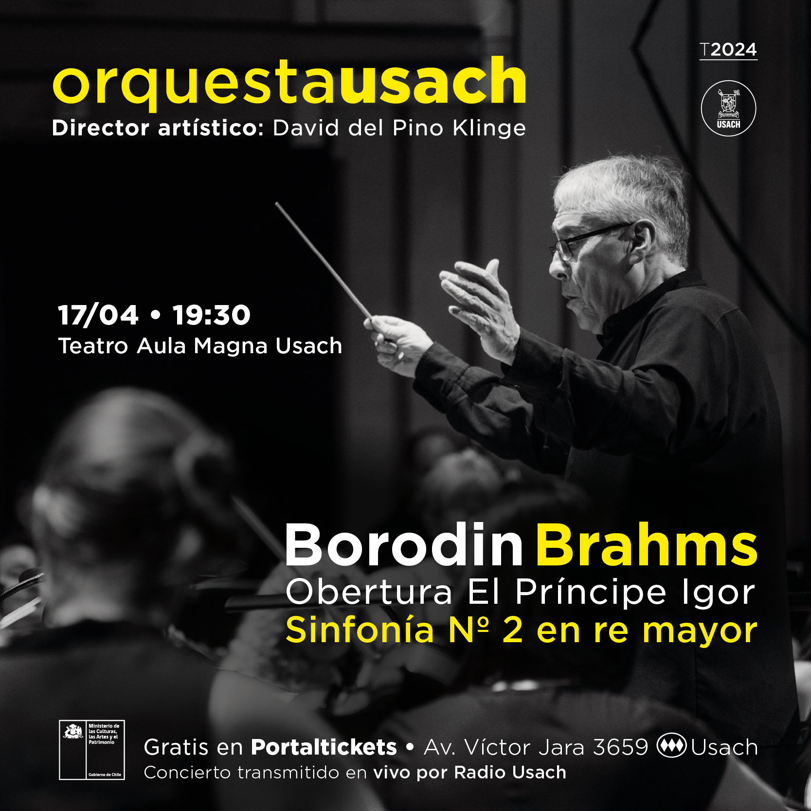 Orquesta Usach en Aula Magna: Borodin – Brahms