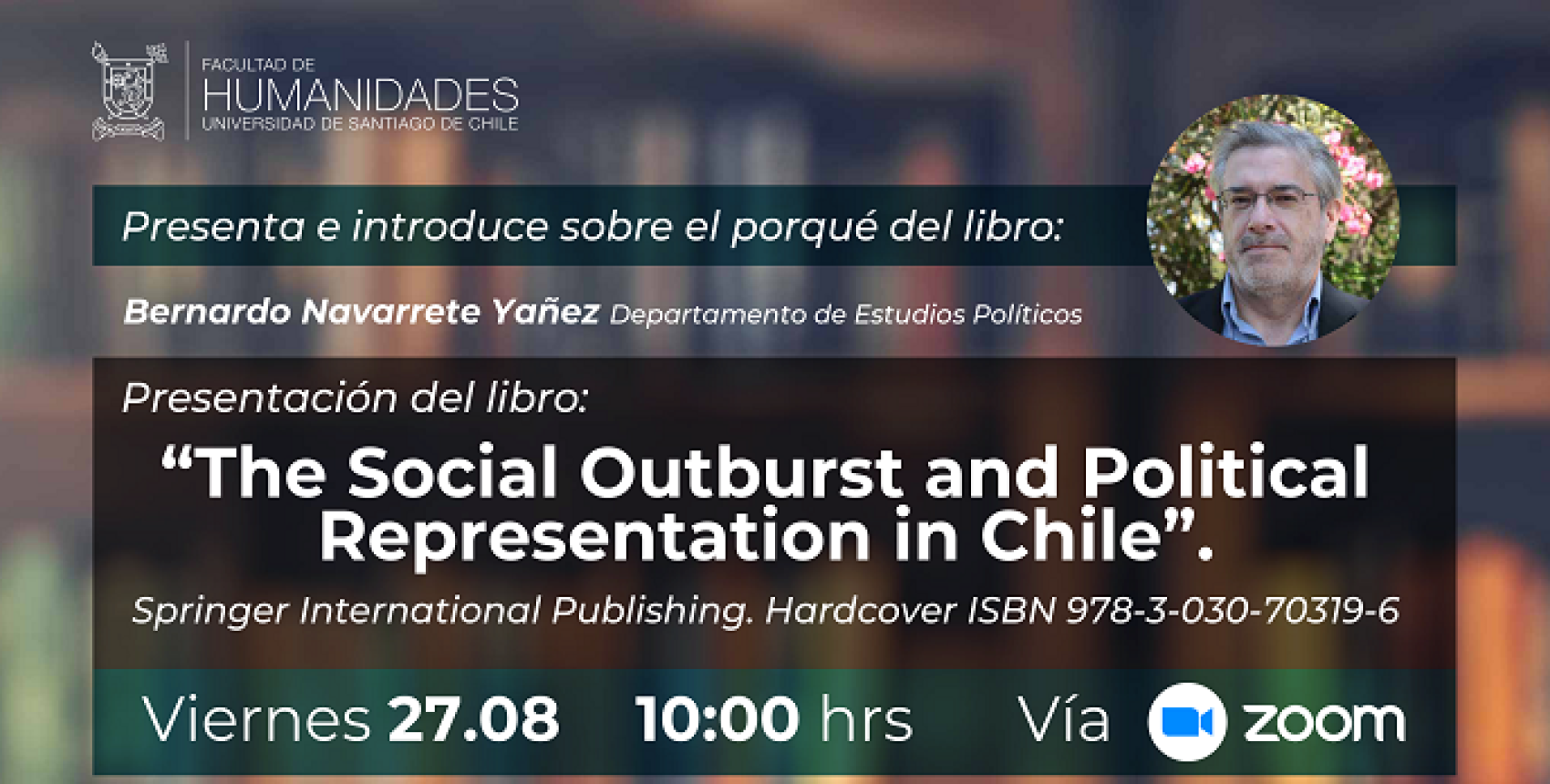 Presentación del libro "The Social Outburst and Political Representation in Chile"