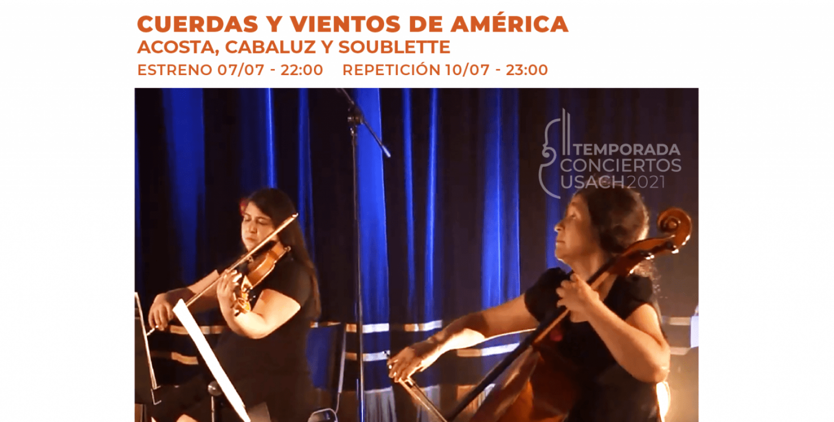 Conciertos Usach presenta "Cuerdas y vientos de América"
