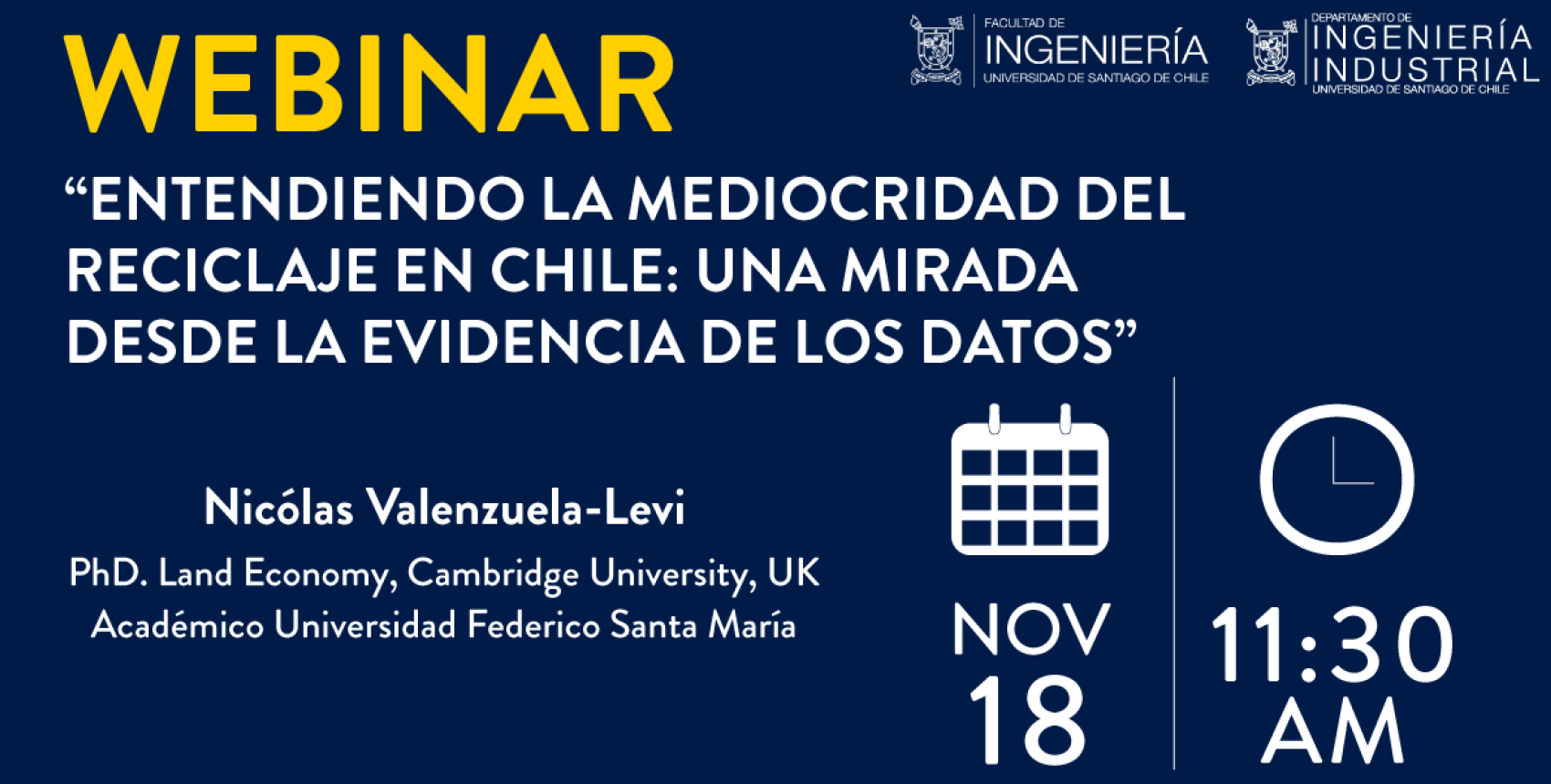 Webinar "Entendiendo la mediocridad del reciclaje en Chile: Una mirada desde la evidencia de los datos"