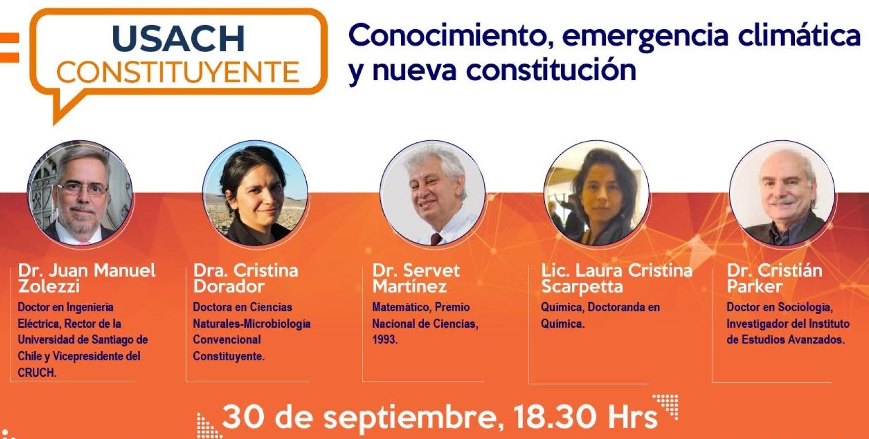Usach Constituyente - Conocimiento, emergencia climática y nueva constitución