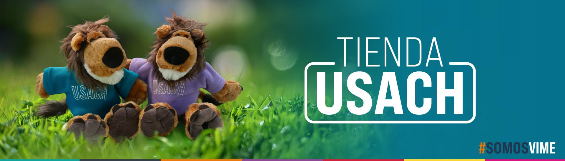 Peluches Usachines en el césped 