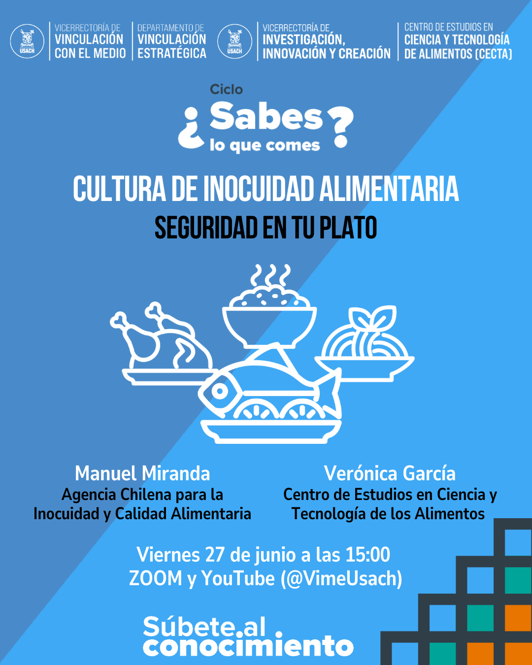 Charla "¿Sabes lo que comes?: Cultura de inocuidad alimentaria"