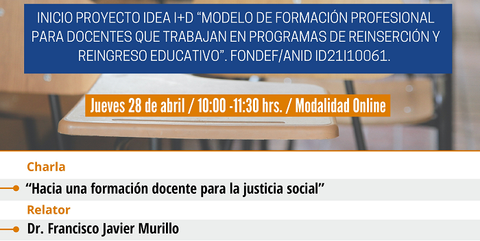 Charla "Hacia una formación docente para la justicia social"