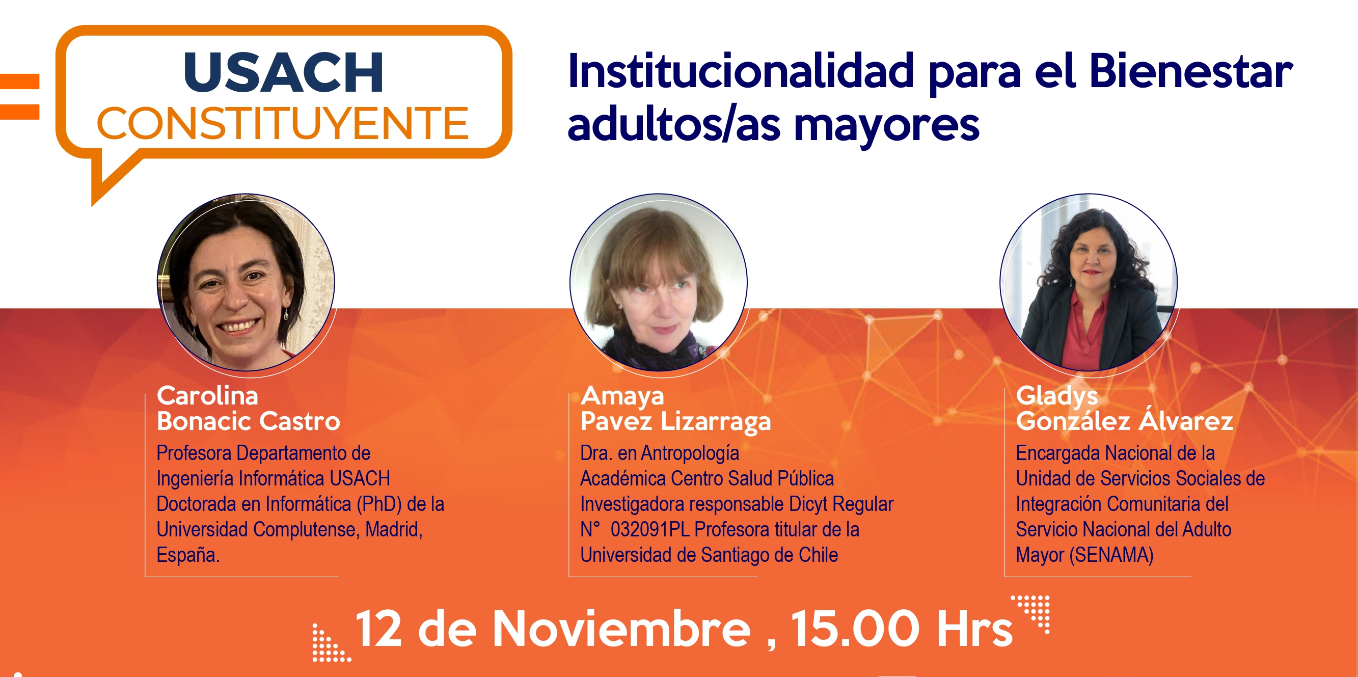 Usach Constituyente: "Institucionalidad para el bienestar de adultos/as mayores"