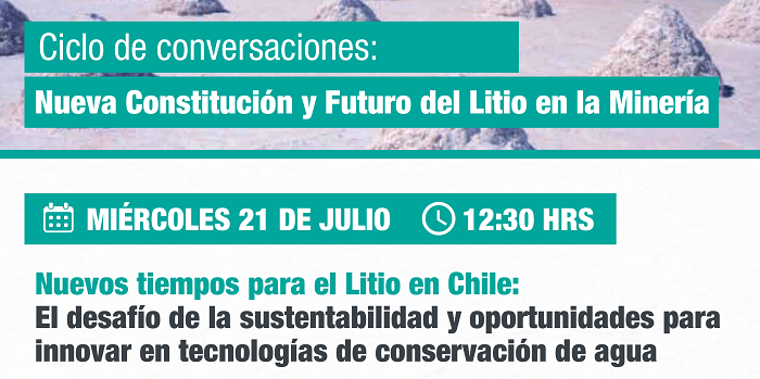1ra sesión del ciclo Nueva Constitución y Futuro del Litio en la Minería