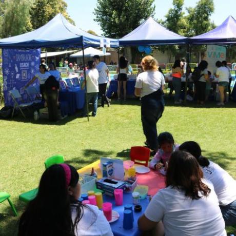 Panorámica del stand interactivo Vive La Ciencia de la VIME